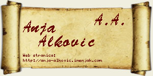 Anja Alković vizit kartica